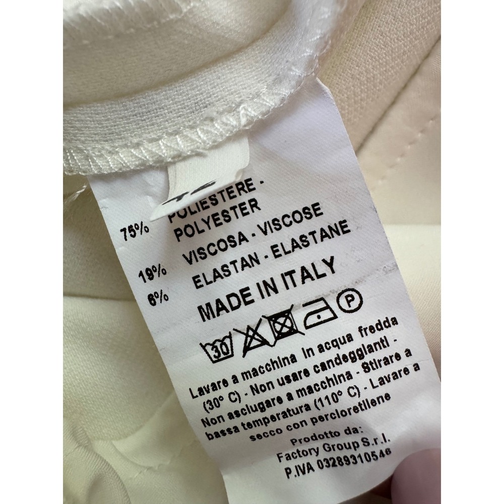 NWT Nora Barth tailored trousers, Made in Italy. Size IT 42, US 6 Cream - Picture 6 of 7